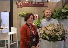 Stefanie Desmet and Kirsten van Linden, Microflor. Besides phalaenopsis, hellebore is major product. The Viv Diana is a novelty, names after the princess, a hellebore lemonnierae which, contrary to most of its peers in this sub-group, flowers early.
